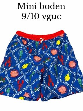 Mini boden 9/10 boys swim trunks